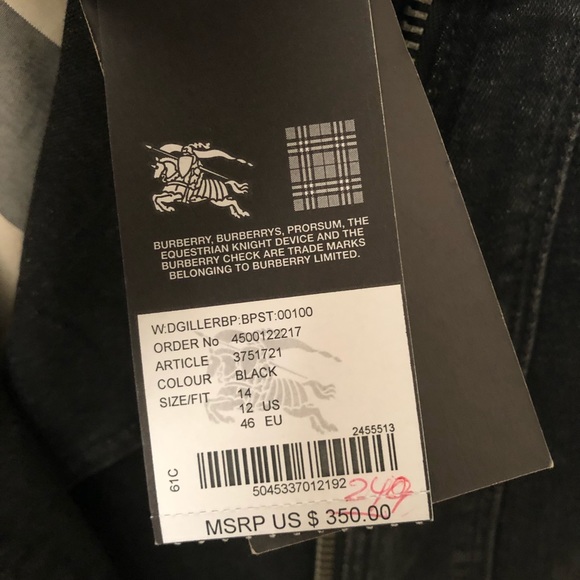 Women’s Burberry vest size 12. New with tags - Picture 4 of 5